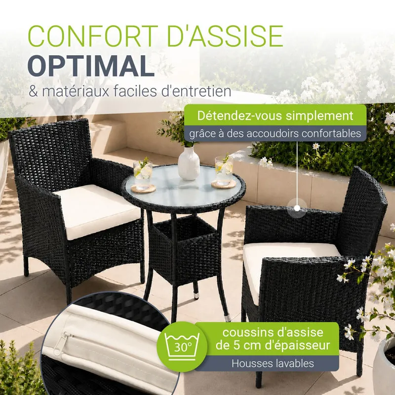 Polyrattan Balkon Set Bayamo