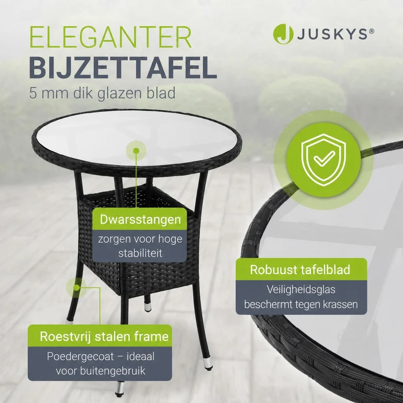 Polyrattan Balkon Set Bayamo