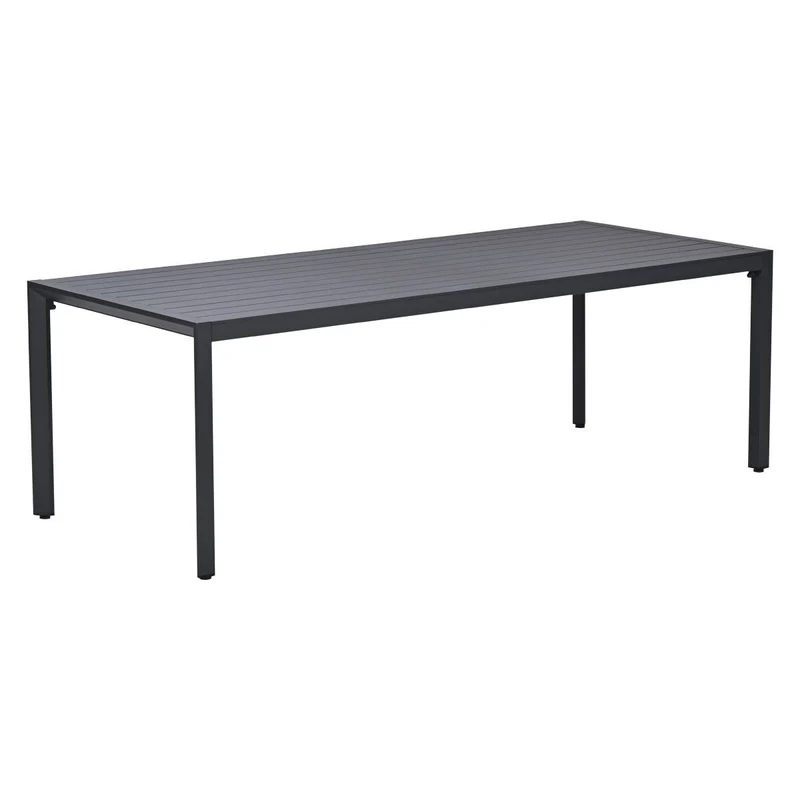 Garden Impressions Felini tuintafel aluminium - 220x93xH72 cm - carbon black