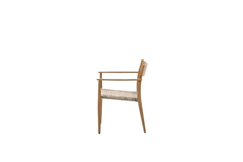 Parijs dining fauteuil - light teak look - natural - sand