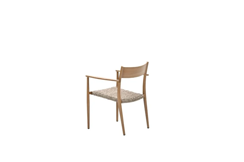 Parijs dining fauteuil - light teak look - natural - sand