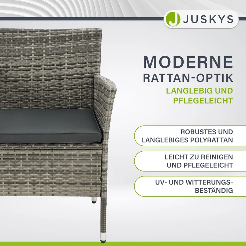 Polyrattan Sitzbank Monaco