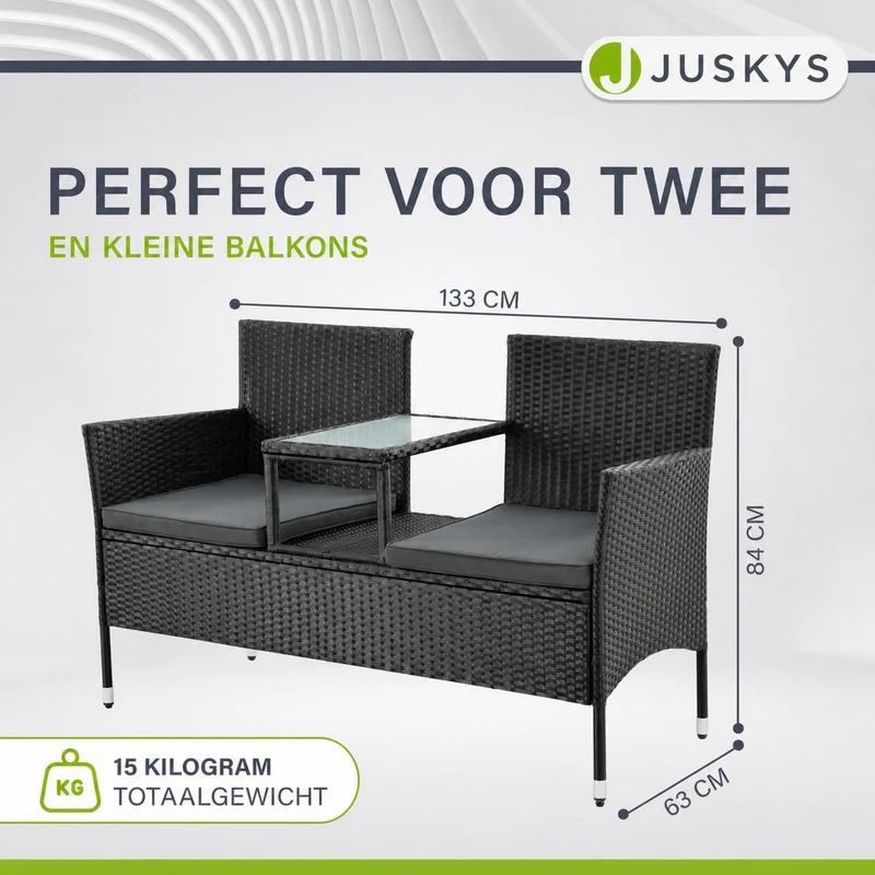 Polyrattan Sitzbank Monaco
