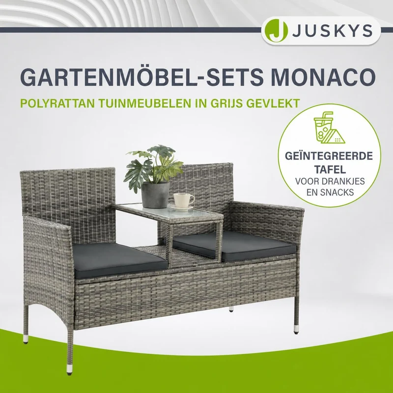 Polyrattan Sitzbank Monaco