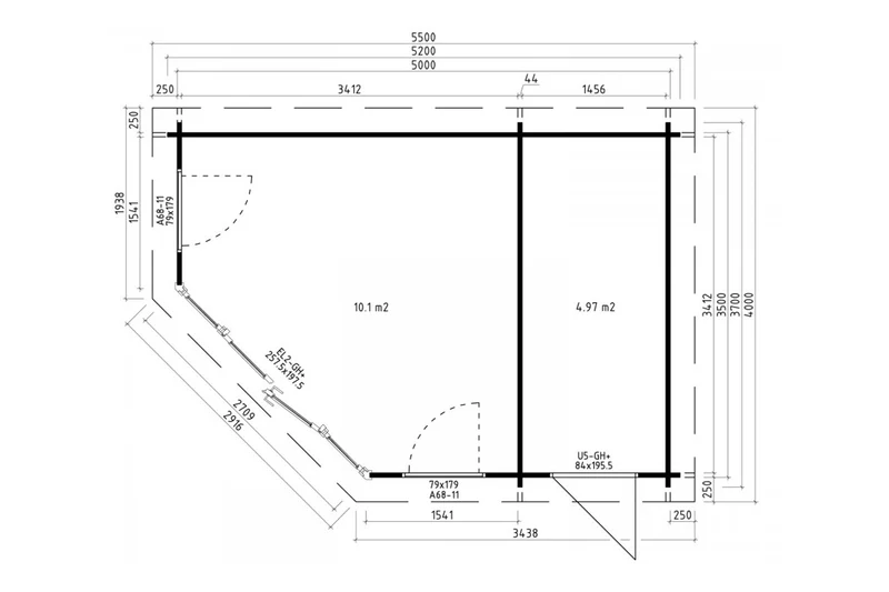 Casa Lignea Gartenhaus Modell Heller