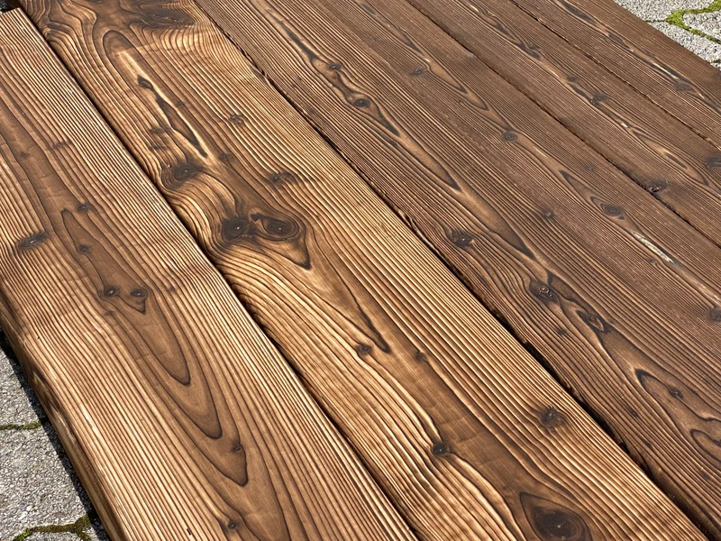 Hochbeet Holz gebrannt natur