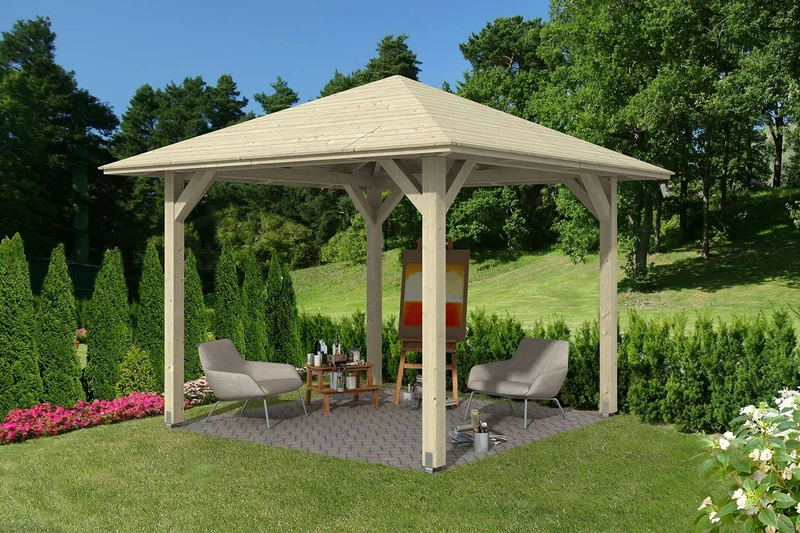 Skan Holz Pavillon Modell Cannes
