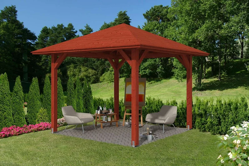 Skan Holz Pavillon Modell Cannes