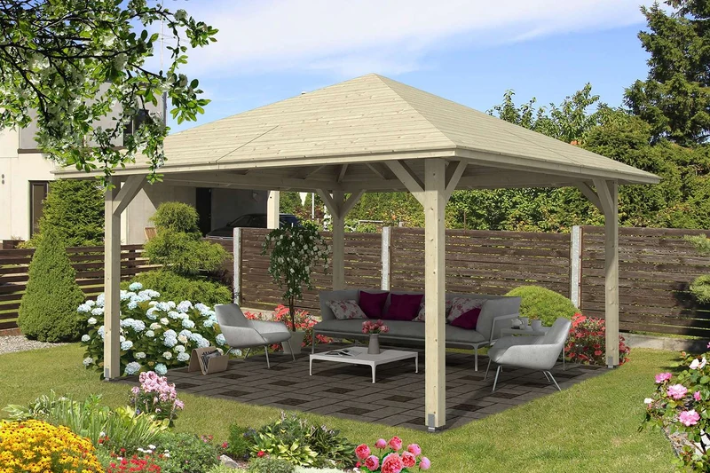 Skan Holz Pavillon Modell Cannes