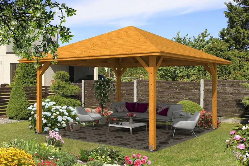 Skan Holz Pavillon Modell Cannes