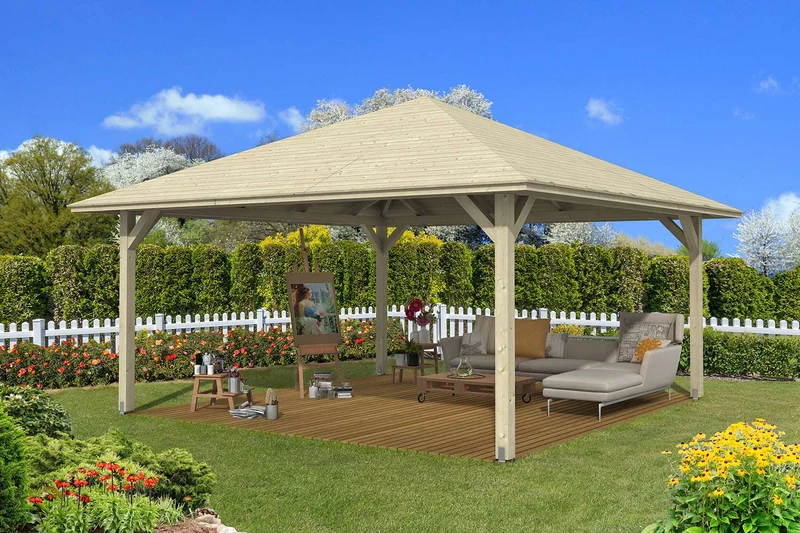 Skan Holz Pavillon Modell Cannes