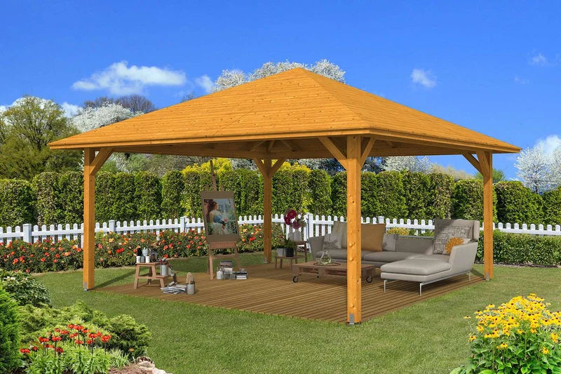 Skan Holz Pavillon Modell Cannes