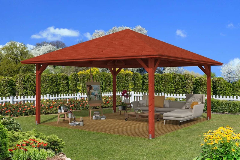 Skan Holz Pavillon Modell Cannes