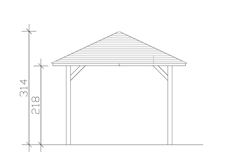 Skan Holz Pavillon Modell Cannes