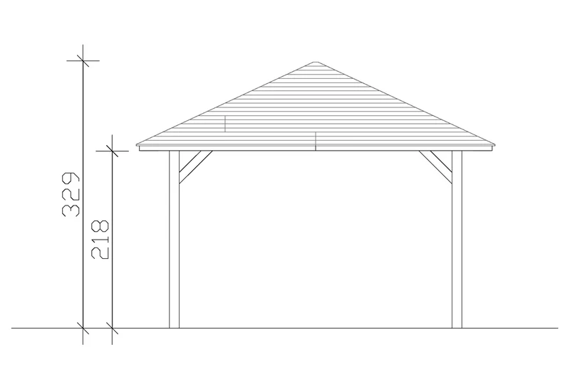 Skan Holz Pavillon Modell Cannes