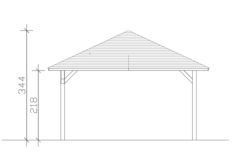 Skan Holz Pavillon Modell Cannes