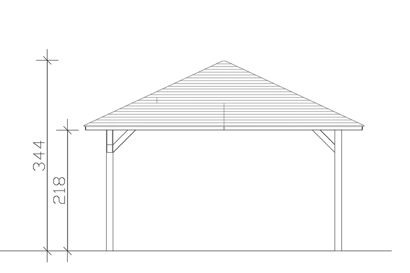 Skan Holz Pavillon Modell Cannes