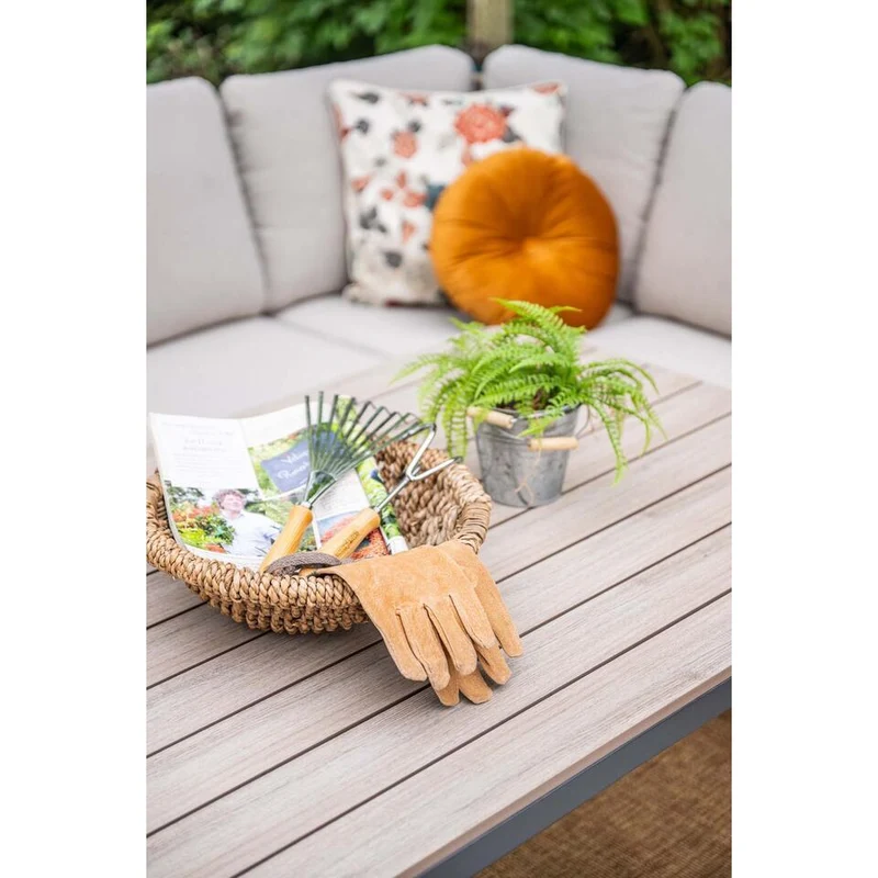 Wicker lounge-diningset Allasio - 9 persoons - Garden Impressions