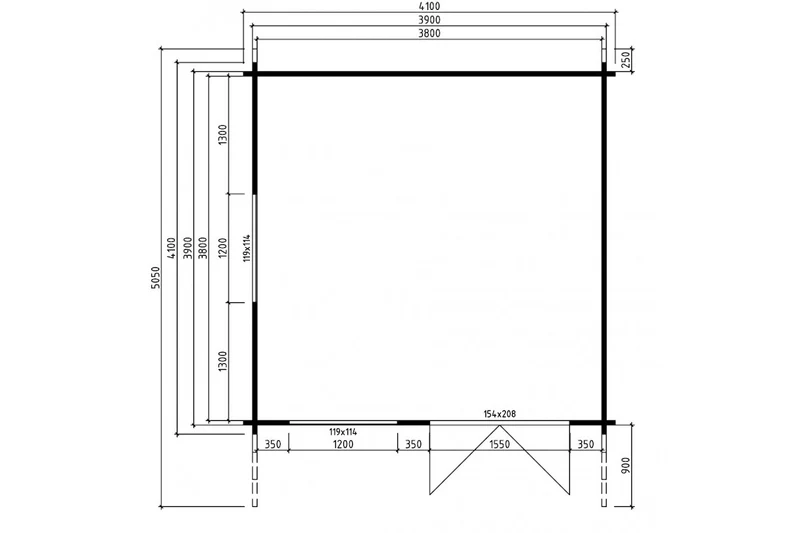 Casa Lignea Gartenhaus Modell Carl
