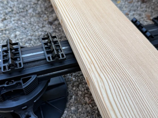 Lärche Riftschnitt 120mm Holzterrassen verdeckt montiert ohne Schrauben