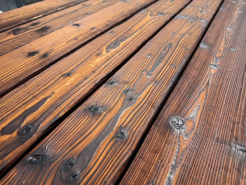Balkon Brüstung Bretter ohne streichen