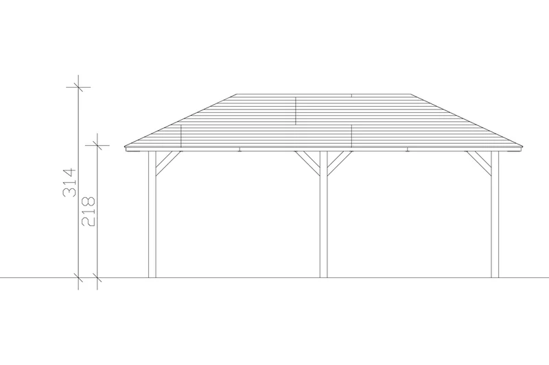 Skan Holz Pavillon Modell Orleans