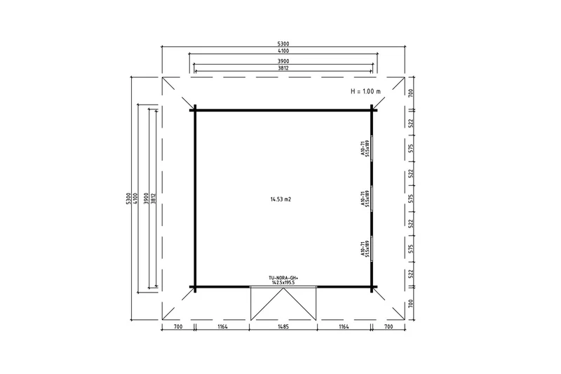 Casa Lignea Gartenhaus Modell Olymp