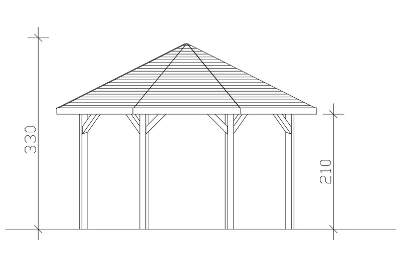 Skan Holz Pavillon Modell Nice