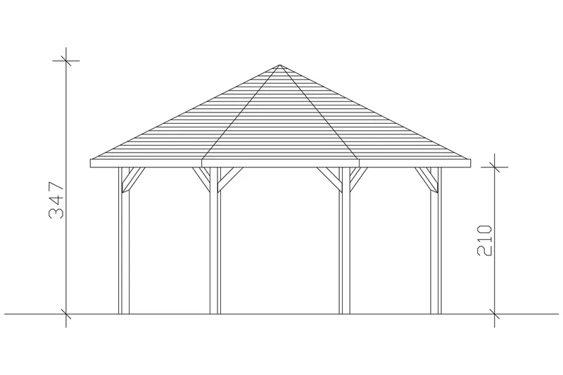 Skan Holz Pavillon Modell Nice