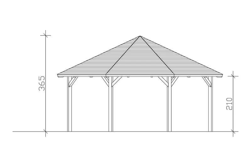 Skan Holz Pavillon Modell Nice