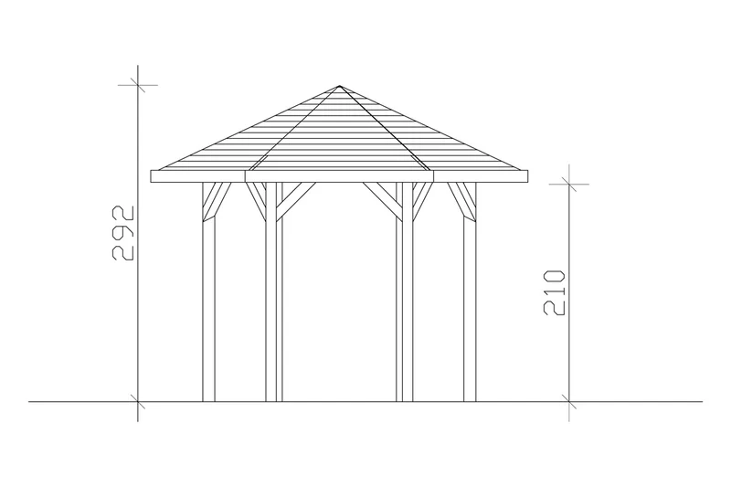 Skan Holz Pavillon Modell Nancy