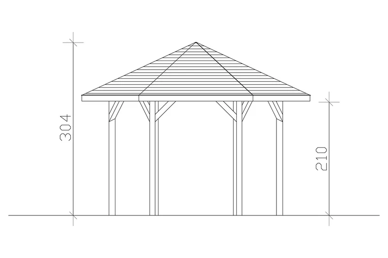 Skan Holz Pavillon Modell Nancy
