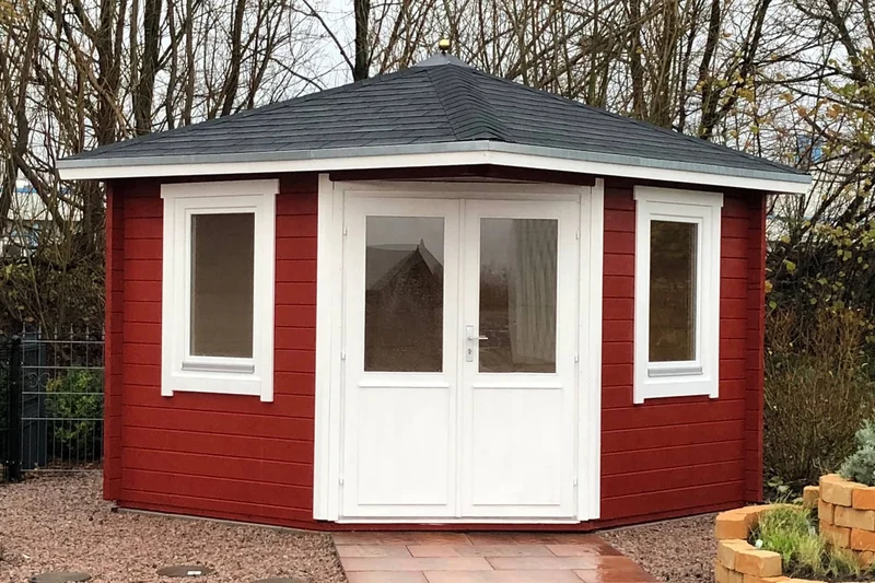 Casa Lignea 5-Eck Gartenhaus Modell Rom