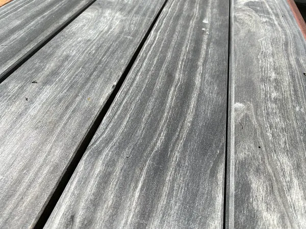 Accoya grey Holzterrassen Diele verdeckt montiert ohne Schrauben