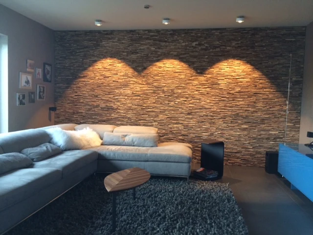 Holz Wandverkleidung Teak 3D Paneele