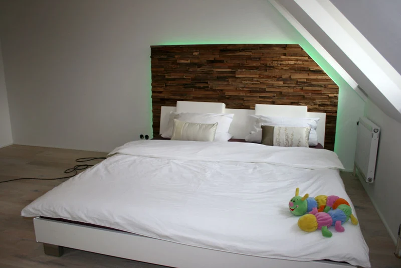 Holz Wandverkleidung Teak 3D Paneele