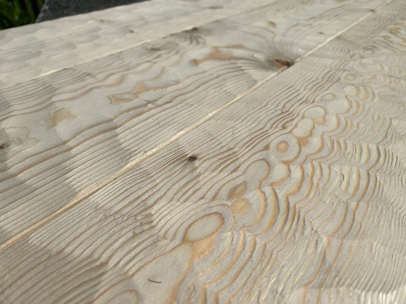 U Balken Fichte gehackt (wellig) Wave 140 x 70mm
