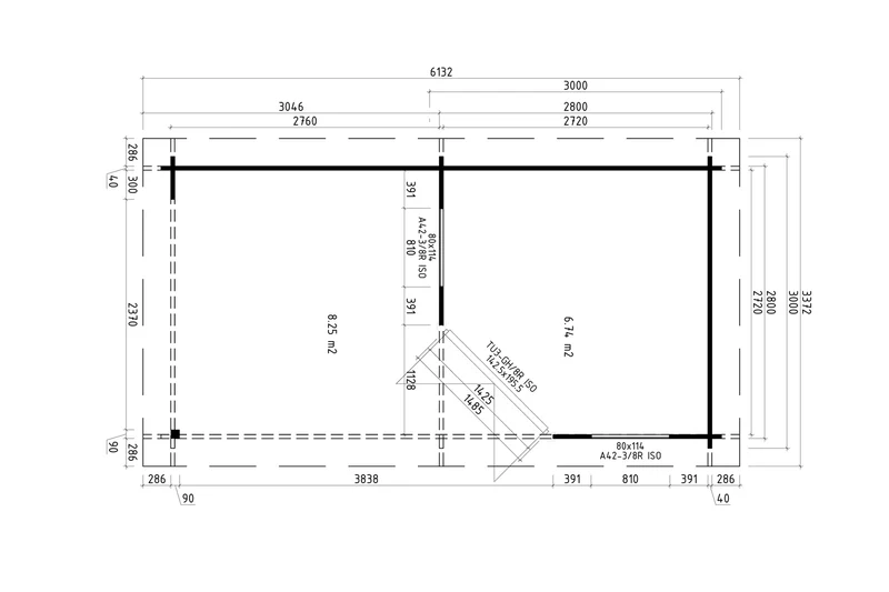 Casa Lignea 5-Eck Gartenhaus Modell Rimini Iso