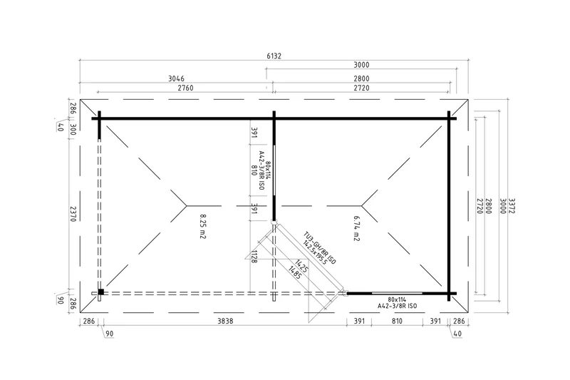Casa Lignea 5-Eck Gartenhaus Modell Turin Iso