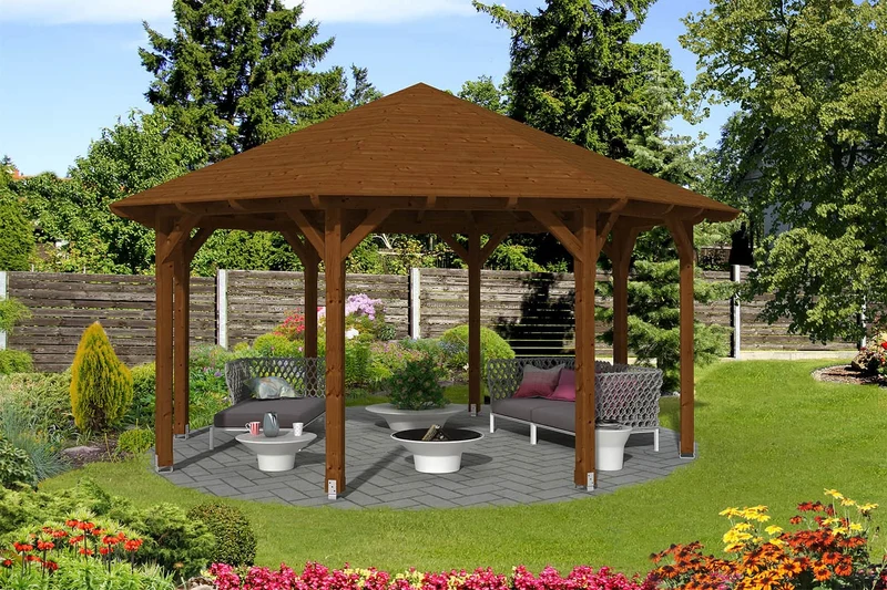 Skan Holz Pavillon Modell Lyon