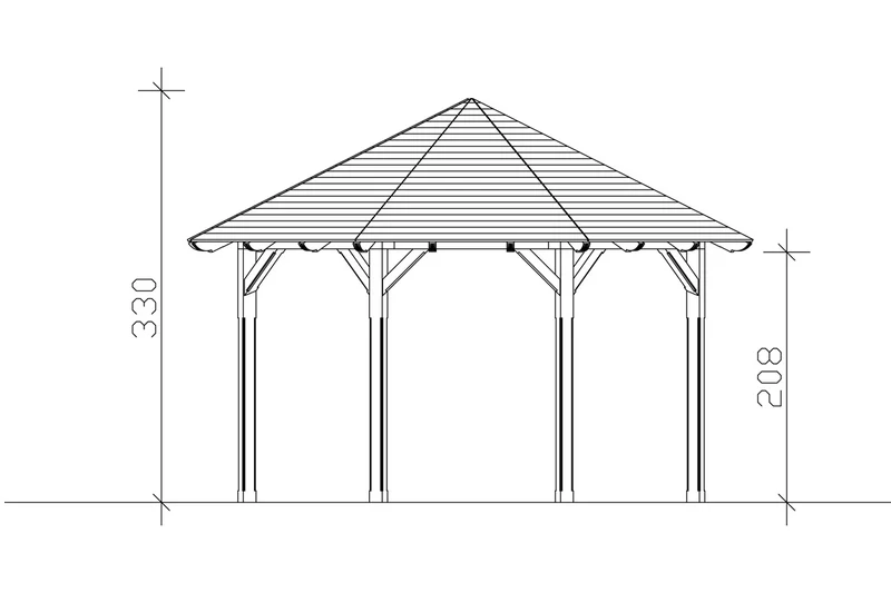 Skan Holz Pavillon Modell Lyon