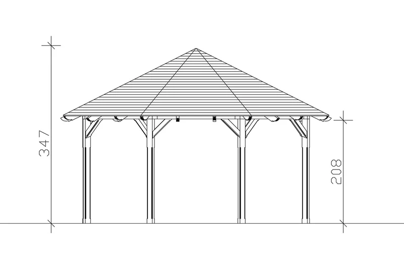 Skan Holz Pavillon Modell Lyon