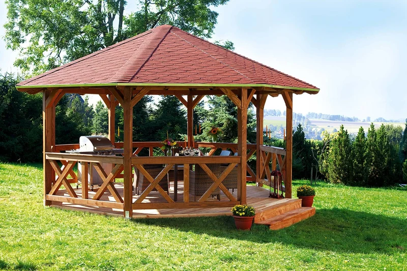 Skan Holz Pavillon Modell Lyon
