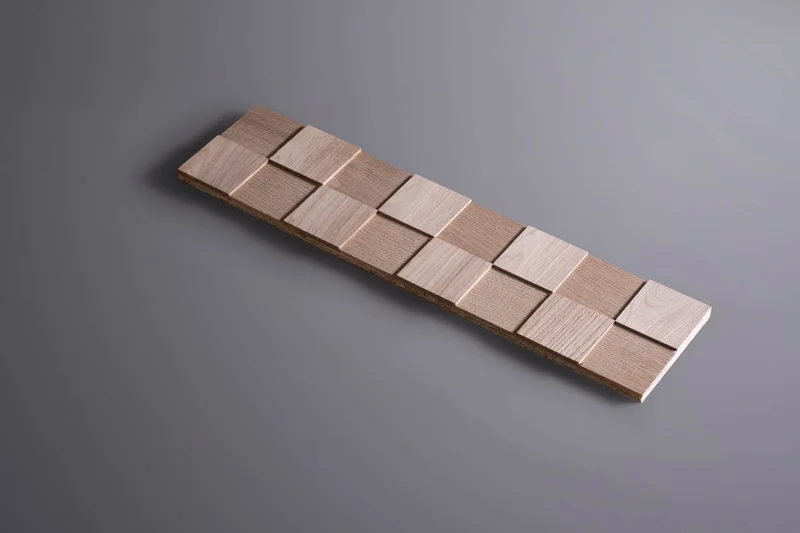 Eiche glatt 3D Paneele Quadrate Holz Wandverkleidung