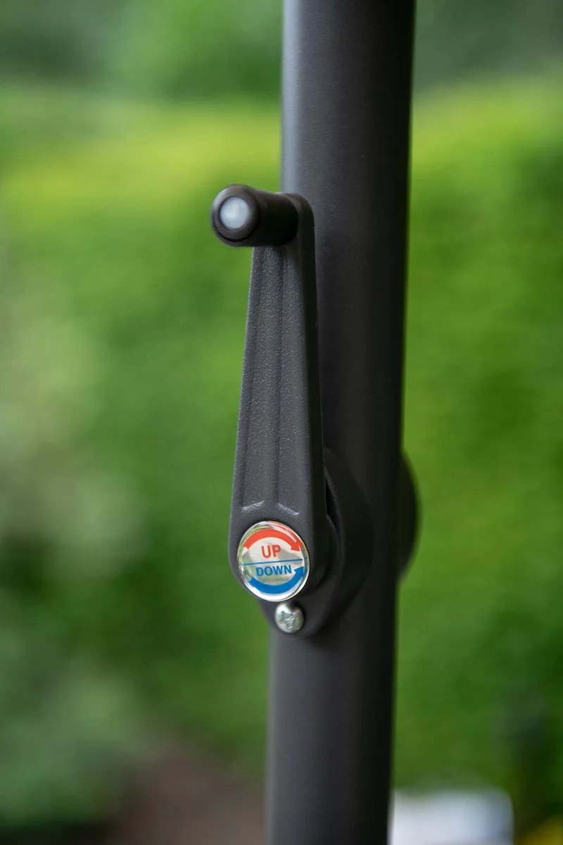 Delta parasol - Ø300 cm - carbon black - ecru