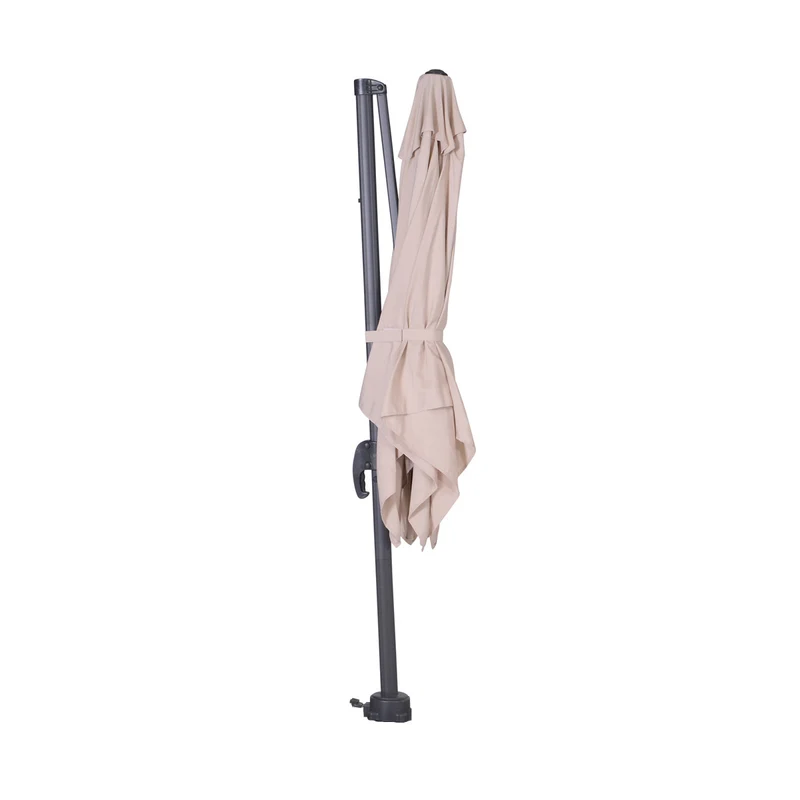 Hawaii parasol S - 250x250 cm - carbon black - ecru