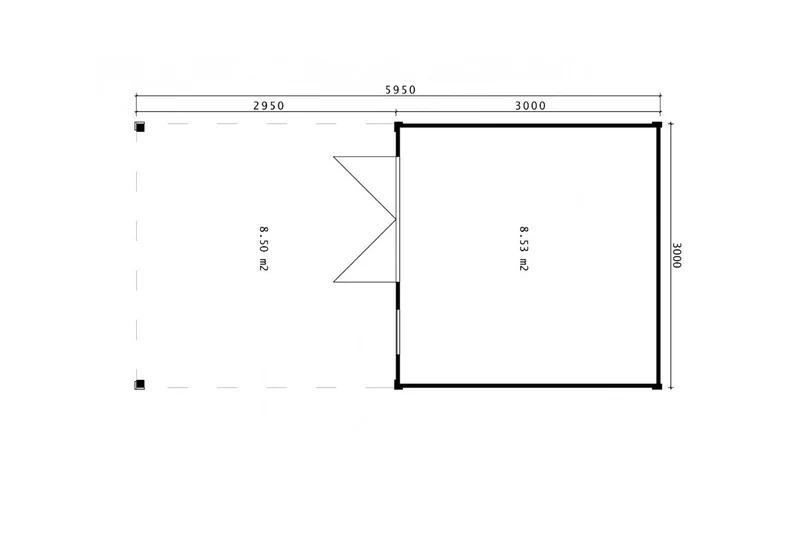 Casa Lignea Gartenhaus Modell Cubus Doma