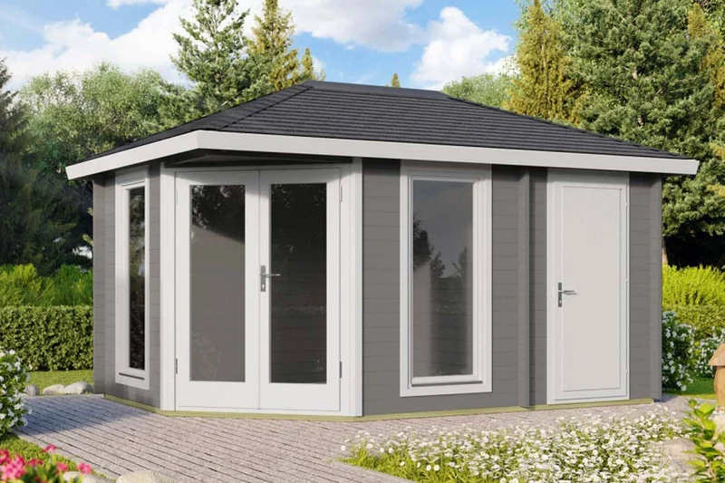 Casa Lignea 5-Eck Gartenhaus Modell Milano