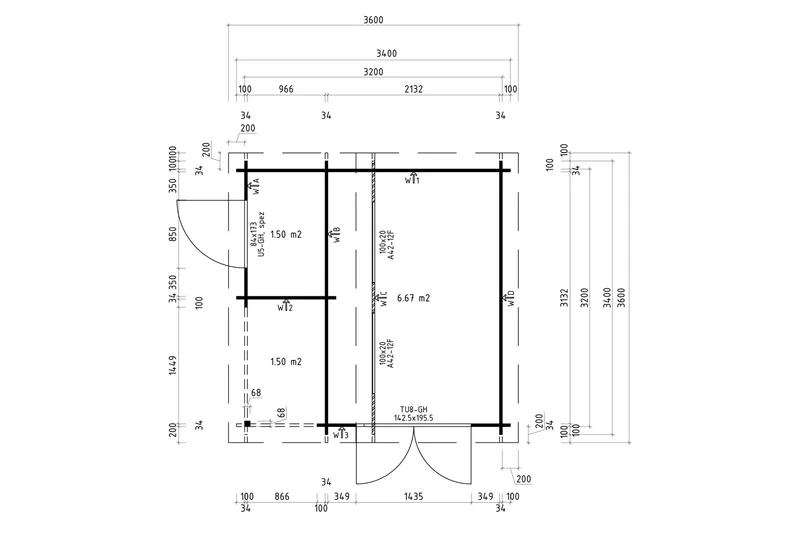 Casa Lignea Gartenhaus Modell Nordic Combi