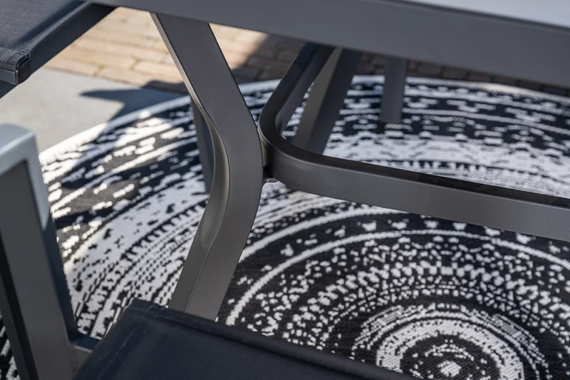 5-delige tuinset - 4 Cosmo natural stoelen - Douglas tuintafel - Garden Impressions